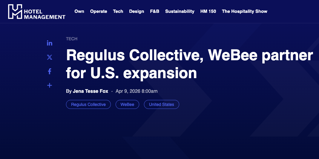 WeBee × Regulus Labs — ABD Pazarı İçin Yapım Odaklı Ortaklık