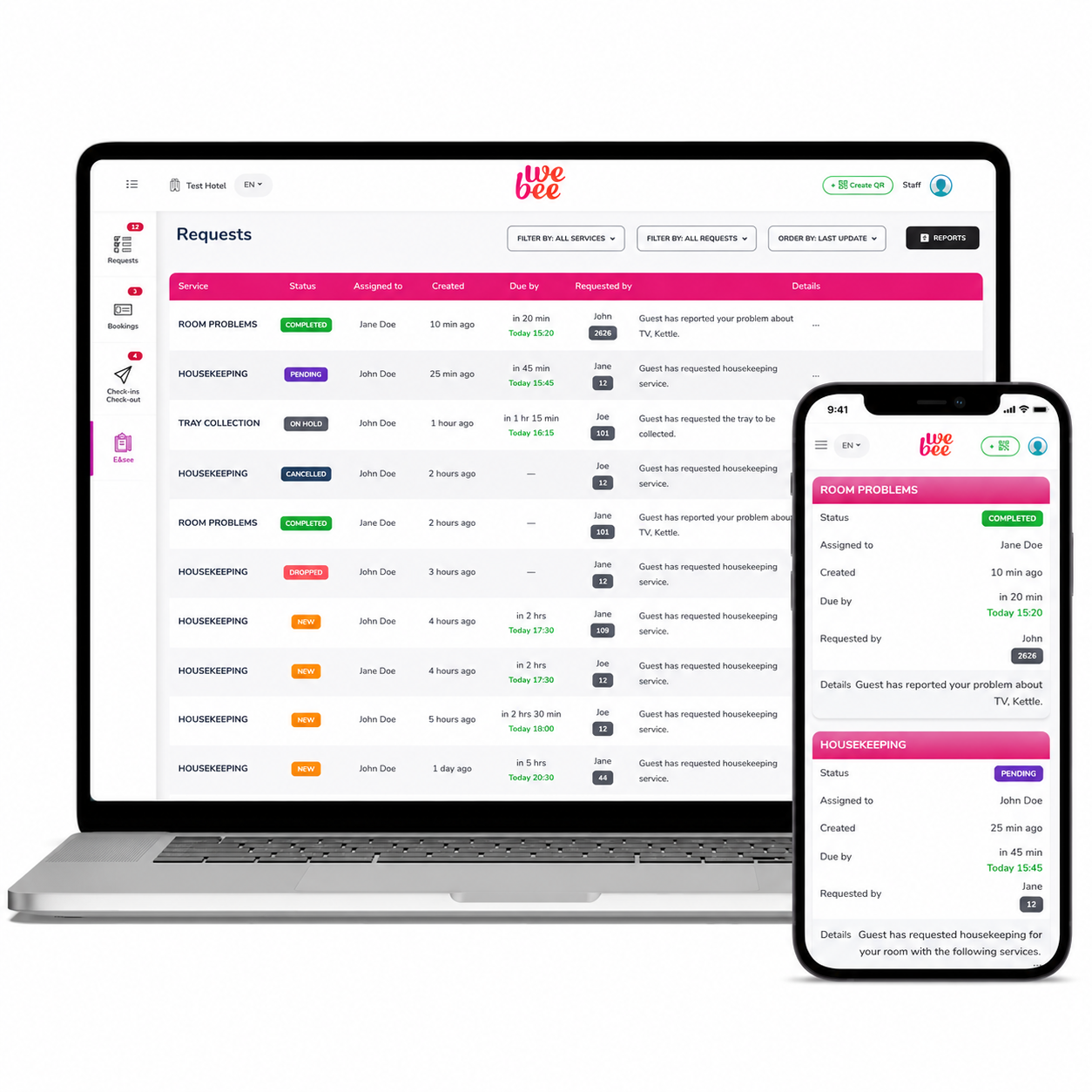 WeBee — the combined guest engagement and operations platform for hotels